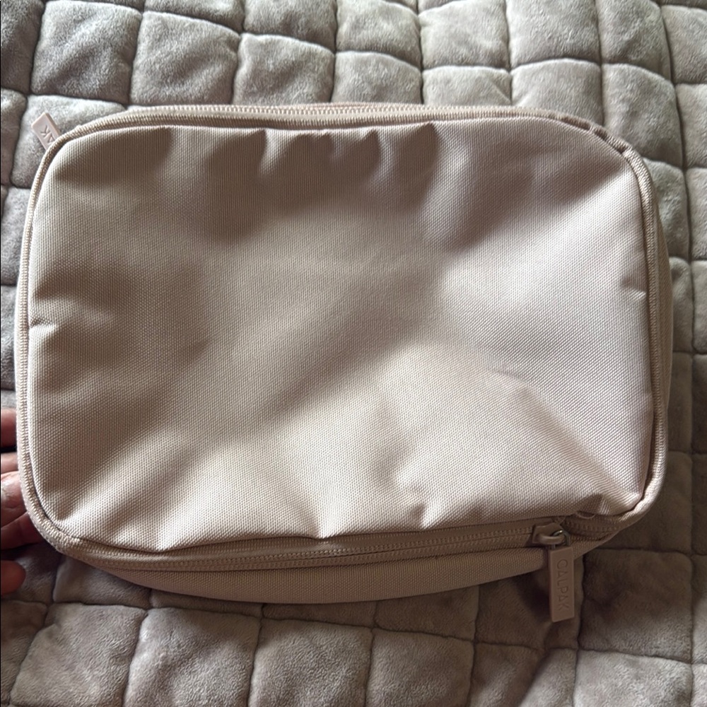 Calpak Light Tan Travel Pouch